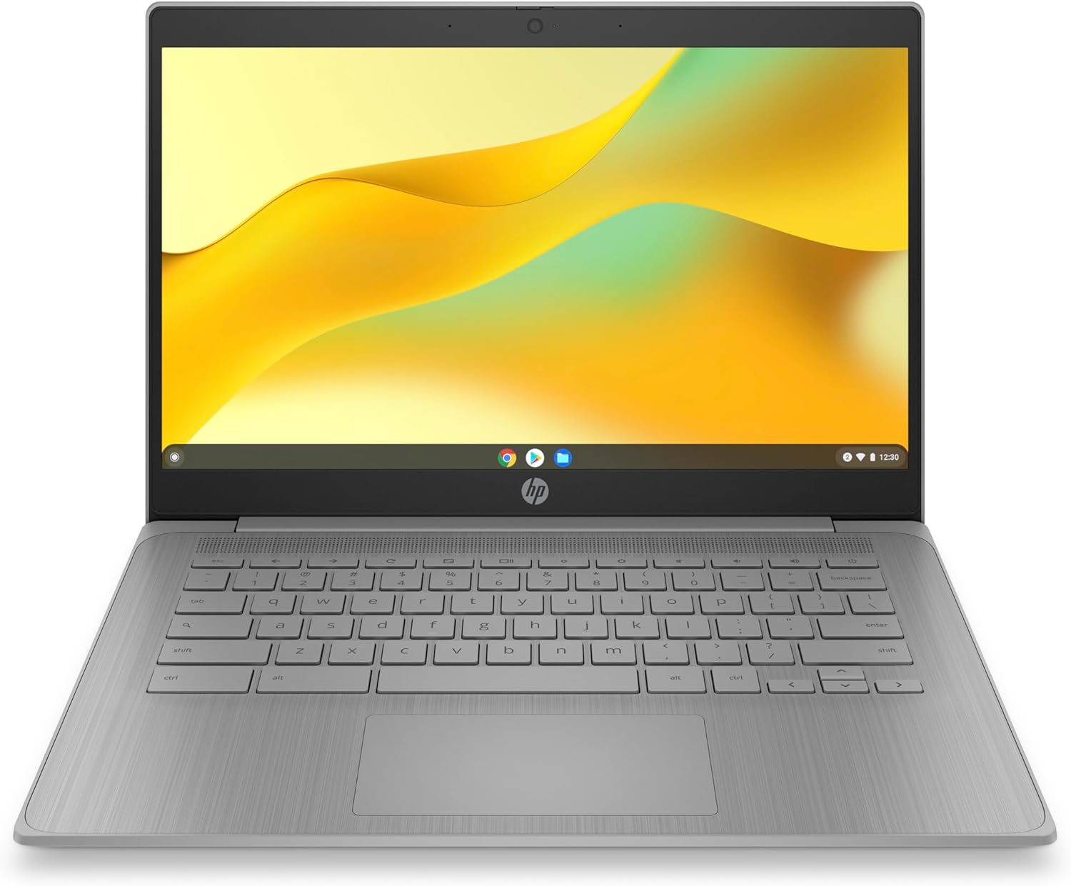 718c-vUjG1L._AC_SL1500_ HP Chromebook 14 inch, Intel Celeron N4500, 4GB LPDDR4x, 64GB eMMC, Intel UHD Graphics, HD (1366 x 768), True Vision 720p HD Camera, Fast Charge, ChromeOS, Modern Grey (14a-ne1006ca) - Image 1